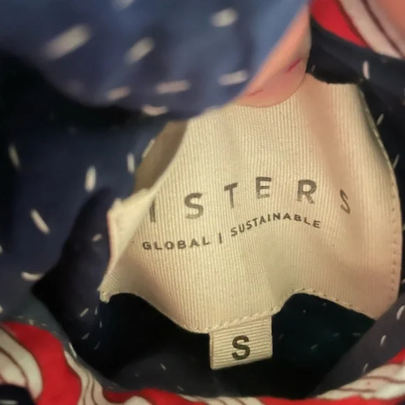 Vintage fabric quilted jacket | Size S - Picture 2 of 5